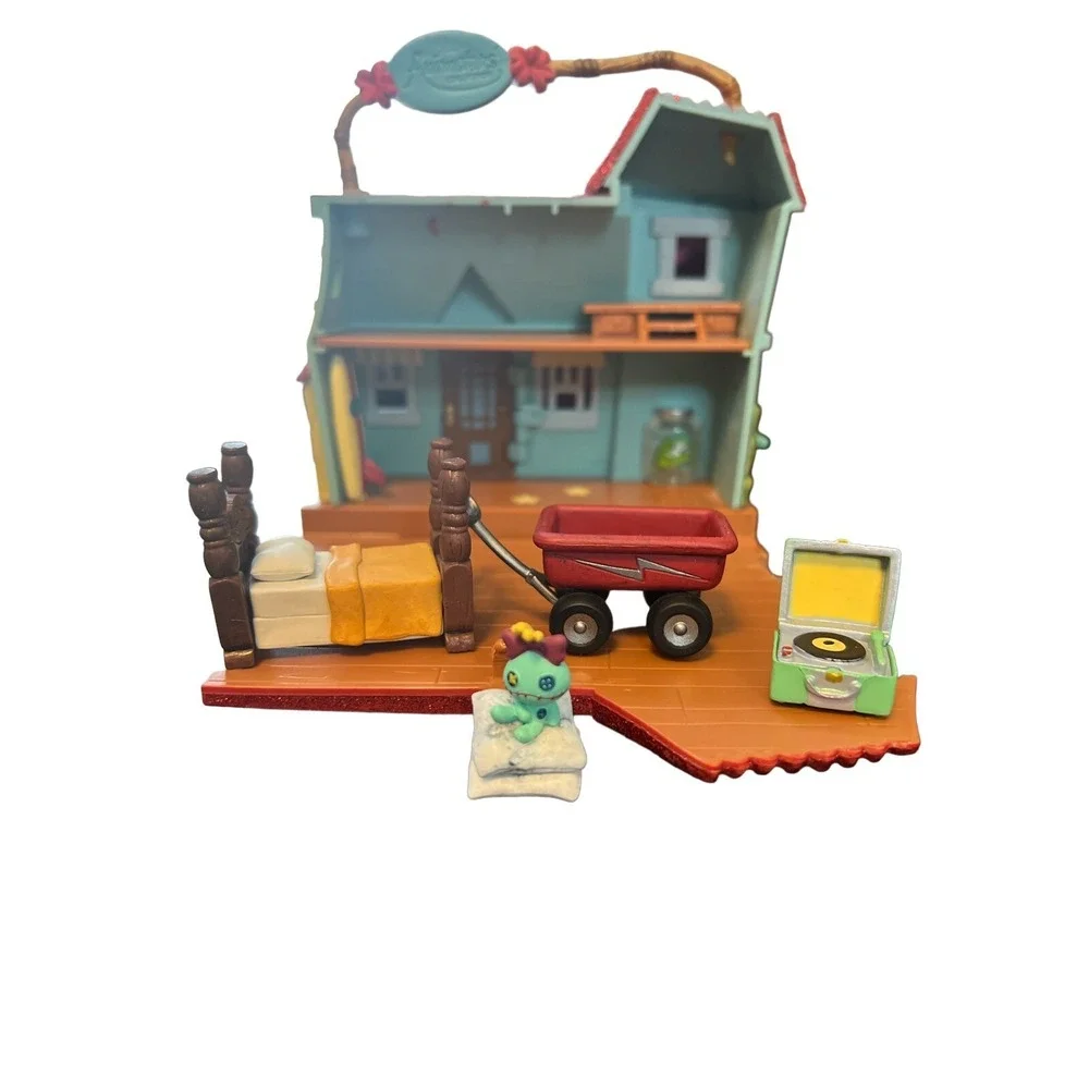 2 Disney Animators Collection Littles Aurora Cottage & Lilo & Stitch Playset‎